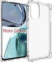 Motorola Moto G62 Hoesje - MobyDefend Transparante Shockproof TPU Gelcase - Verstevigde Hoeken - Volledig Doorzichtig - GSM Hoesje - Telefoonhoesje Geschikt Voor Motorola Moto G62