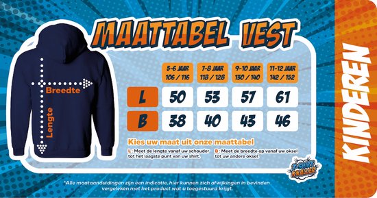 Flower power Vest Jongens Zwart Maat 6 jaar bol