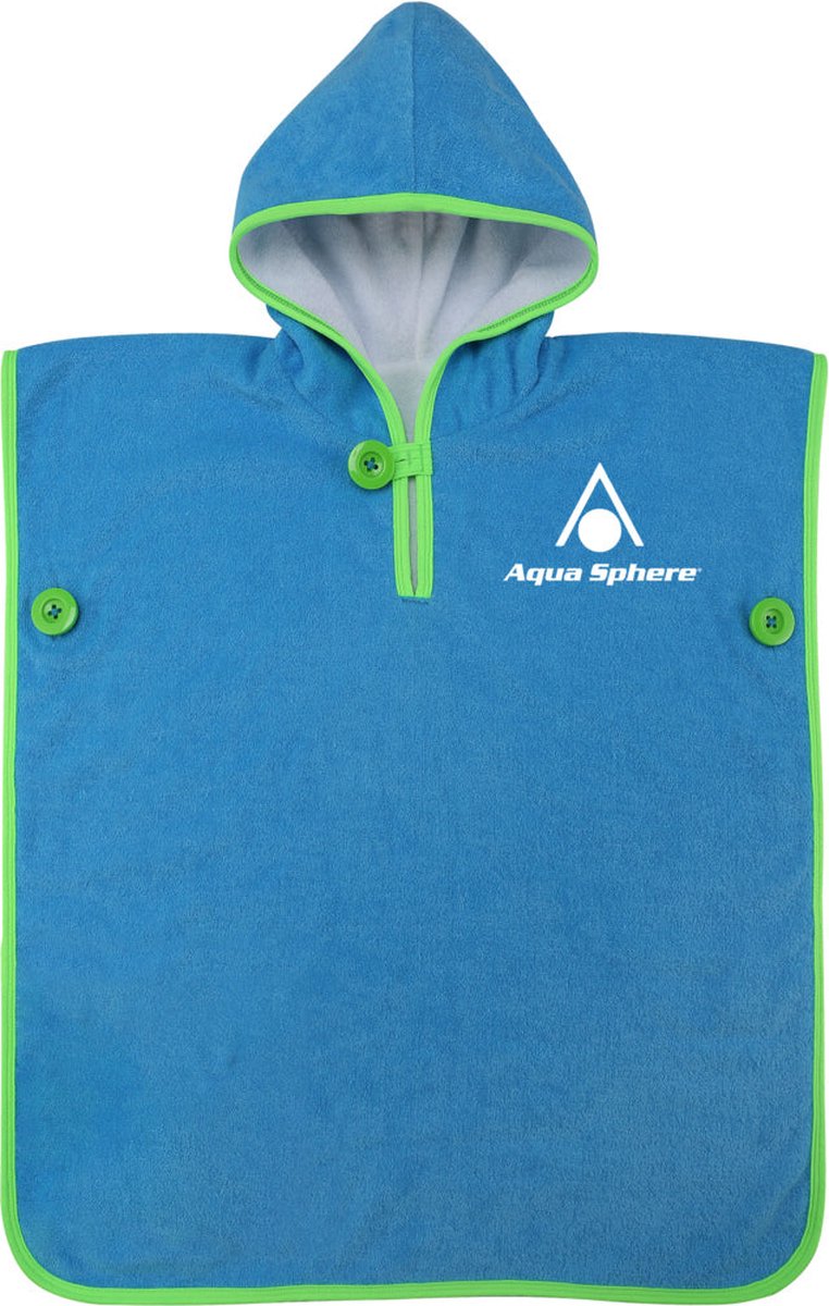 Aquasphere Baby Towel - Poncho - Kinderen - Blauw/Groen