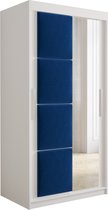 Wit Mat + Blauw