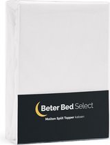 Beter Bed Select Molton Splittopper 180 x 200 cm - Matrasbeschermer - Matrashoes - 10 cm - Wit