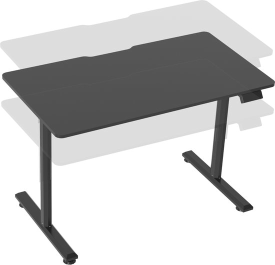 Hoog laag bureau elektrisch verstelbaar hoekbureau - 180x160cm - Links