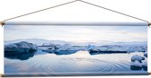 WallClassics - Affiche Textile - La Glace Fondante - 120x40 cm Photo sur Textile