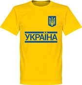 Oekraïne Team T-Shirt - Geel - Kinderen - 140