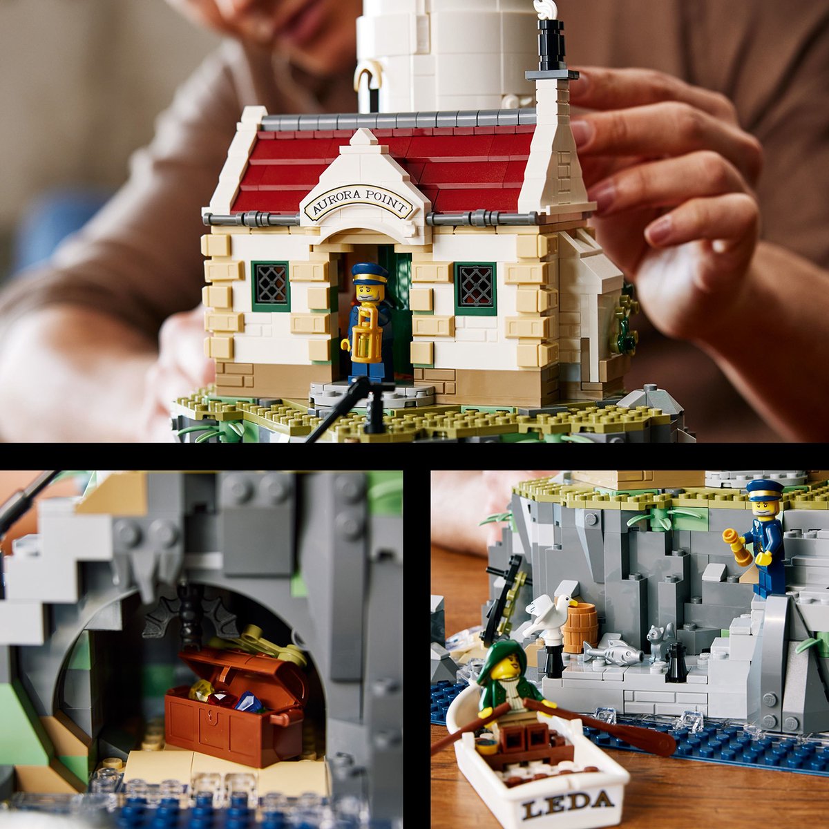 LEGO Ideas Gemotoriseerde vuurtoren met Lichtjes, Modelbouwset voor Volwassenen - 21335 — afbeelding 15