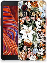 TPU Case geschikt voor Samsung Galaxy Xcover 5 Dark Flowers