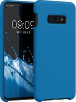 kwmobile telefoonhoesje geschikt voor Samsung Galaxy S10e - Hoesje met siliconen coating - Smartphone case in rifblauw