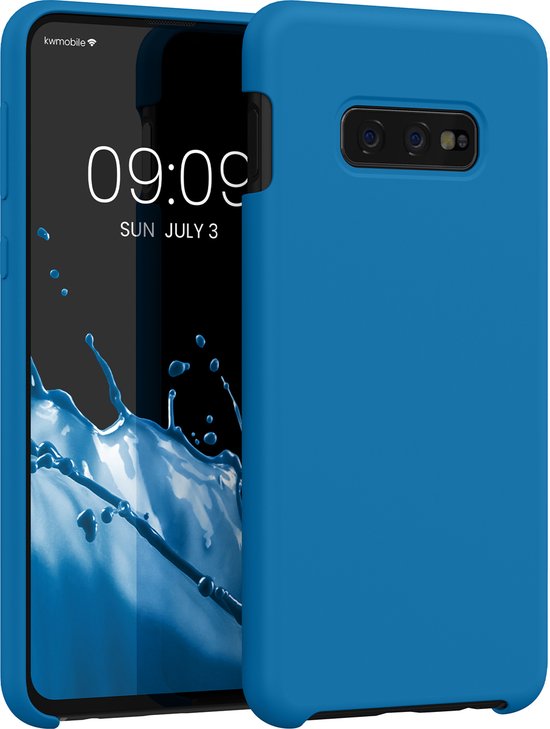 kwmobile telefoonhoesje geschikt voor Samsung Galaxy S10e - Hoesje met siliconen coating - Smartphone case in rifblauw