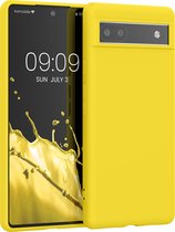 kwmobile telefoonhoesje geschikt voor Google Pixel 6a - Hoesje voor smartphone - Back cover in stralend geel