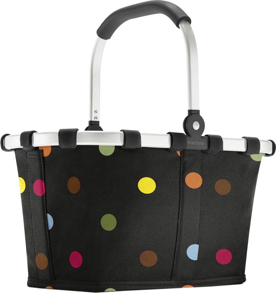 Reisenthel Carrybag Boodschappenmand Maat XS - 5L - Dots Zwart