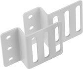 RackMatic - 19” rackrail montageset voor verticale bevestiging in een witte transportkast