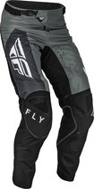 Fly Racing MX Pants Kinetic Jet Grey Dark Grey Black 38 - Maat - Broek