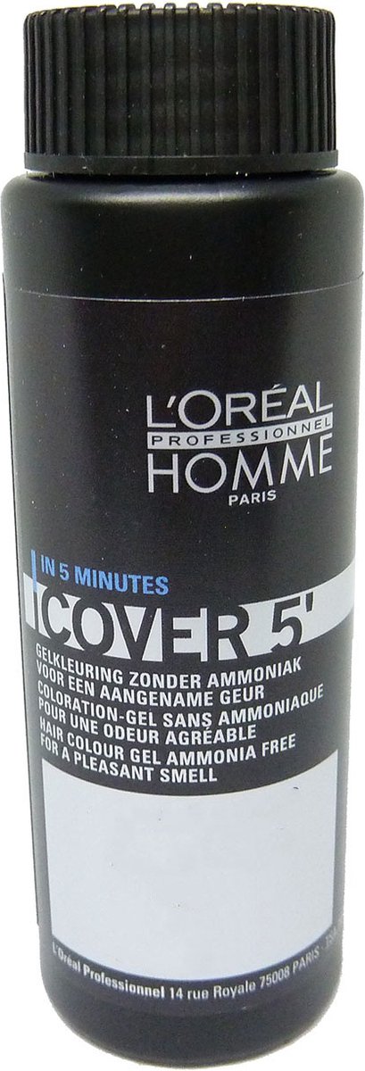 Loreal Homme Cover 5 Hair Colour Gel permanent haarkleuring zonder ammoniak 50ml - 06 Dark Blonde / Dunkelblond