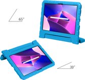 Hoesje Geschikt voor Lenovo Tab M10 Plus 3rd Gen Hoesje Kinderhoes Shockproof Hoes Kids Case Met 2x Screenprotector - Blauw