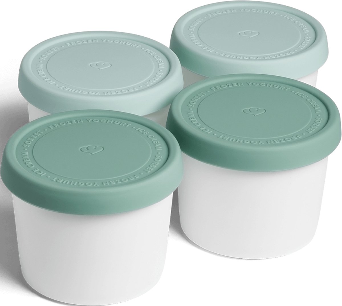 Springlane Set ijs container - Mint - Set van 4 x 400ml