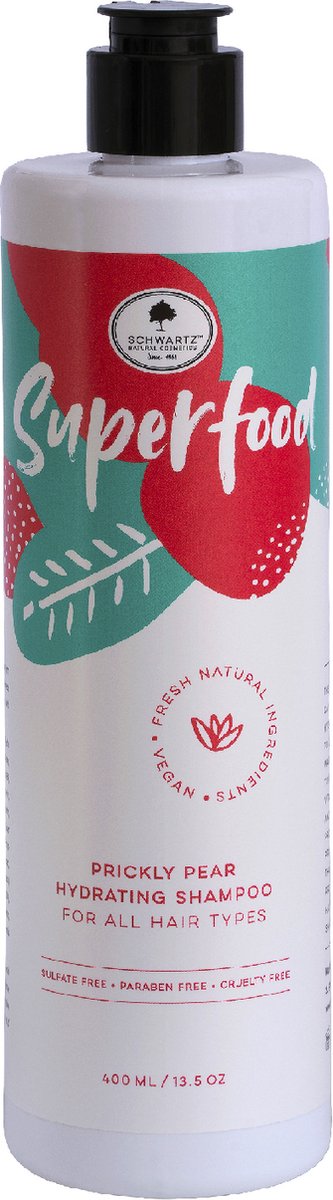 Schwartz Superfood - PrickleyPear Shampoo. Haarverzorging, Sulfate free, 100% Vegan