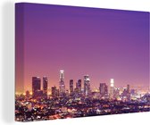 Canvas Schilderij Amerika - Stad - Los Angeles - 90x60 cm - Wanddecoratie