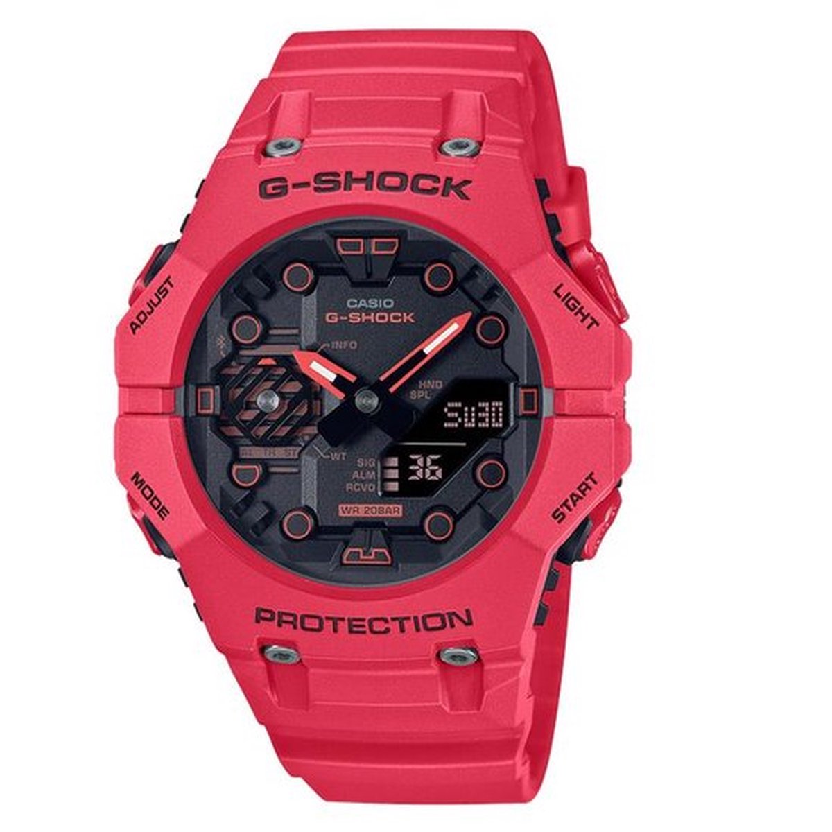 G-Shock GA-B001-4AER Herenhorloge 45 mm - Rood