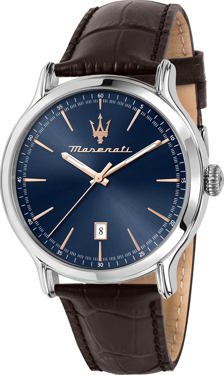 Maserati Heren horloges quartz analoog One Size Blauw Bruin 32024261