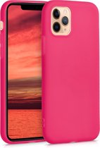 kwmobile telefoonhoesje voor Apple iPhone 11 Pro Max - Hoesje voor smartphone - Back cover in neon roze