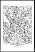 JUNIQE - Poster met kunststof lijst Toulouse - minimalistische