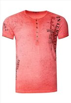 T-shirt - heren - Rusty Neal - Koraal - 15243