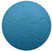 Jolly Pets Soccer Ball – Hondenspeelgoed – Onverwoestbaar apporteerspeelgoed – Jollyflex zeer stevig kunststof – Drijvend en duurzaam hondenspeeltje – Voor grotere hoden – Ø20cm - Blauw