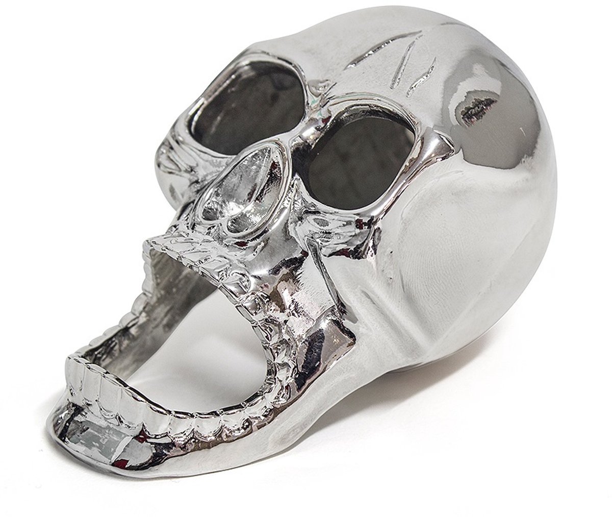 Balvi Flesopener The Skull 8 Cm Zink Zilver