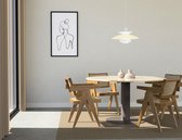 KIYO Ronde Eettafel –  Crema Marfil Beige Marmer (Taupe Middenpoot) - 110 cm