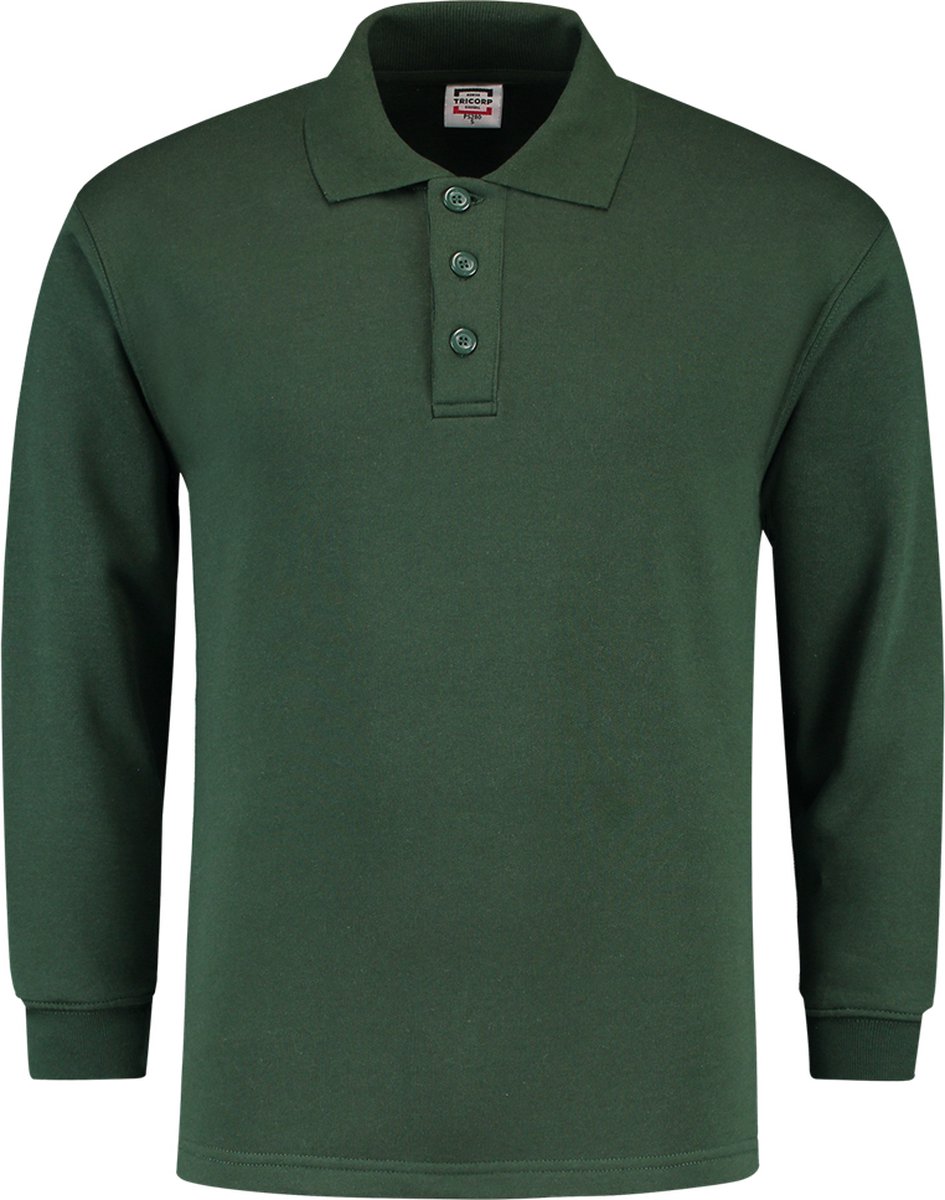 Tricorp polosweater - Casual - 301004 - flessengroen - maat L