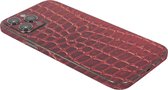 ScreenSafe Skin iPhone 12 Tawny Wood met logo
