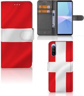 Coque Téléphone Sony Xperia 10 III Magnétique Etui Housse pour Drapeau Danois