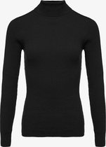 TwoDay dames rib coltrui - Zwart - Maat L