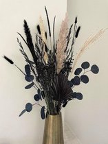 20% korting; Droogbloemen mix Zwart, 65cm