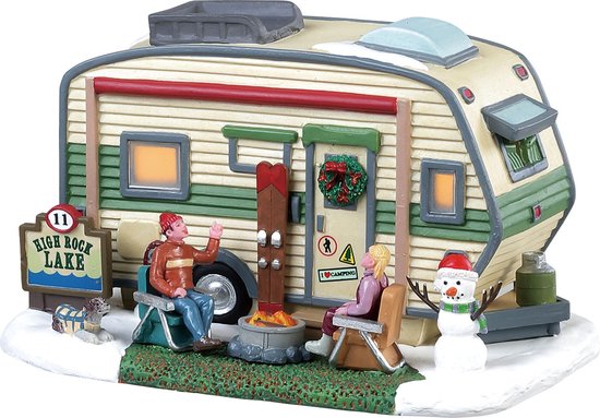 Lemax - 'High Rock Lake Trailer' - Verlicht gebouw - Exclusief adapter (Werkt op batterijen)
