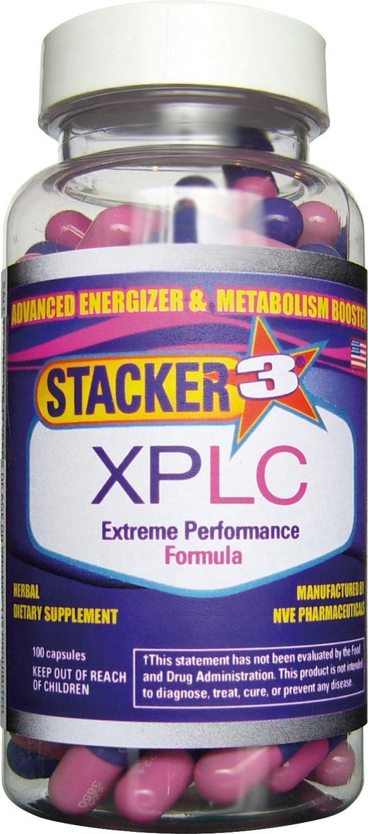 NVE Pharmaceuticals Stacker 3 XPLC Extreme Energizer & Metabolism Booster