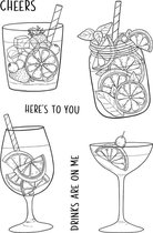 Happy Hour Clear Stamps (JD076) (DISCONTINUED)