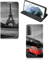 Hoesje Geschikt voor Samsung Galaxy S21 FE Wallet Case Eiffeltoren Parijs
