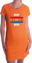 Oranje fan jurkje voor dames - hup Holland hup - Nederland supporter - EK/ WK dress / outfit L