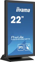 iiyama ProLite T2234MSC-B7X touch screen-monitor 54,6 cm (21.5") 1920 x 1080 Pixels Multi-touch Zwart