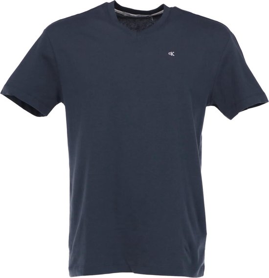 Calvin Klein Heren T-shirt Donkerblauw Maat S | bol.com