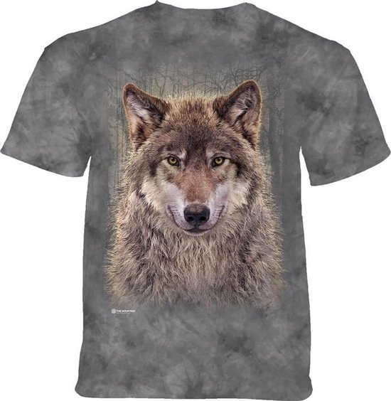 T-shirt Loup Gris Forêt