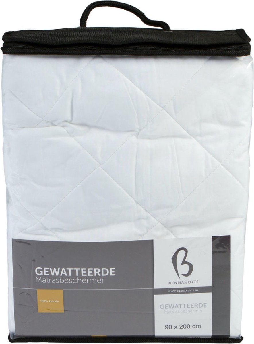 Bonnanotte 100% Katoen Gewatteerde Matrasbeschermer 160x210