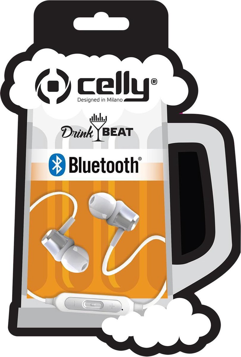 Celly - DrinkBeat In-Ear Koptelefoon Bluetooth - Kunststof - Multicolor