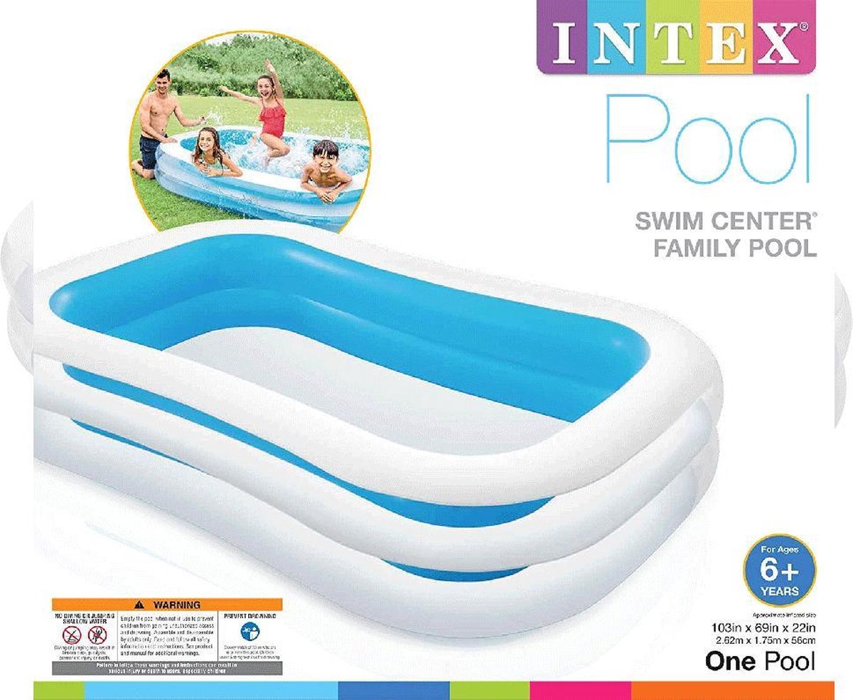 Zwembaden | Familiebaden - Intex Family Pool 262x175x56 | bol.com
