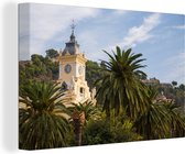 Le haut de la mairie de Málaga Espagne 30x20 cm - petit - Tirage photo sur toile (Décoration murale salon / chambre)