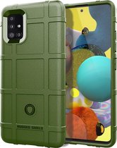 Voor Galaxy A51 5G schokbestendige TPU-hoes met volledige dekking (legergroen)