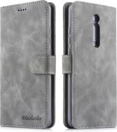 Voor Xiaomi Redmi 8 / 8A Diaobaolee Pure Fresh Texture Horizontale Flip Leather Case met houder & kaartsleuf & portemonnee & fotolijst (grijs)