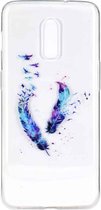 Stijlvol en mooi patroon TPU-valbeschermingshoes voor One Plus 7 (Feather)