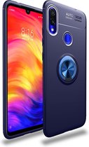 lenuo schokbestendige TPU-hoes voor Xiaomi Redmi Note 7, met onzichtbare houder (blauw)